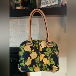 Tignanello Floral Vachetta Leather Bag